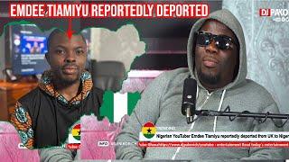 Nigerian YouTuber Emdee Tiamiyu who sold naija out reportedly deported from UK to Nigeria