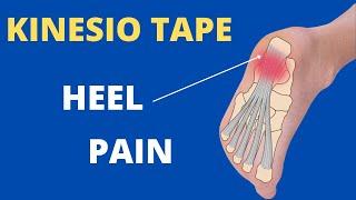 How to apply Kinesiology Tape for Plantar Fasciitis  heel spur  foot pain