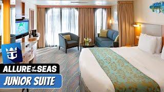 Allure of the Seas  Junior Balcony Suite Tour & Review 4K  Royal Caribbean Cruise