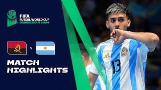 HIGHLIGHTS Angola v Argentina  FIFA Futsal World Cup Uzbekistan 2024