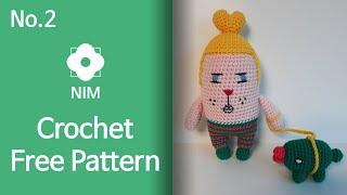 No.2 Amigurumi doll crochet free pattern