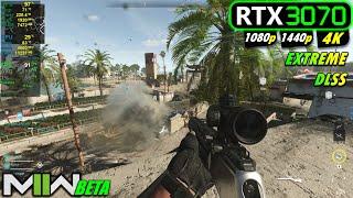 RTX 3070  COD Modern Warfare 2 BETA - Extreme Settings - 1080p 1440p 4K