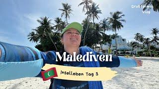 Malediven Vlog  ein Insel-Spaziergang & Sonnenuntergang mit Delfinen ️Ich reise alleine als Frau