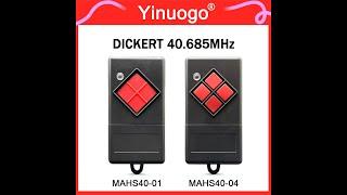 Yinuogo - YNG199 - How to use DICKERT MAHS40-01 MAHS40-04 40.685MHz Remote Control