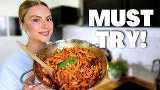 Cooking TUSCAN SALMON ONE POT With Penne EASY & TASTY