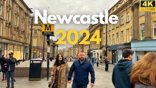 Newcastle Walk around the City Centre 2024. 4K