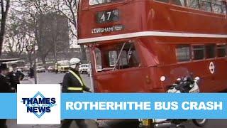 Rotherhithe Bus Crash  Thames News