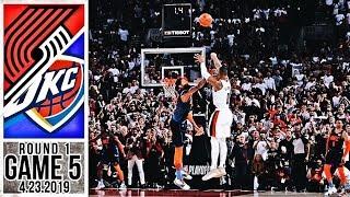 Portland Trail Blazers vs OKC Thunder - Full Game Highlights - Game 5 - 2019 NBA Playoffs