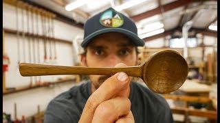 Coffee Spoon Carved From Red Oak Then Finished With Ammonia Fumes