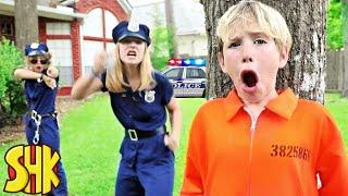 Prison Escape Backyard Breakout Challenge SuperHeroKids Funny Family Videos Compilation