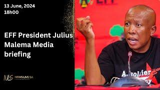 EFF President Julius Addresses a Media briefing in Cape Town