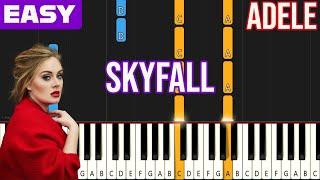 Adele - Skyfall  EASY Piano Tutorial for Beginners