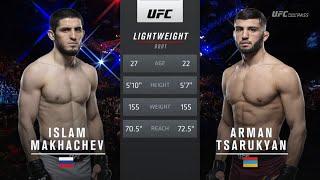 Islam Makhachev vs Arman Tsarukyan  FULL FIGHT