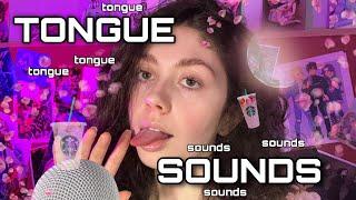 Asmr - 10 Types of Tongue Sounds + Echoed Mouth Sounds  flutters flicks clicks + 