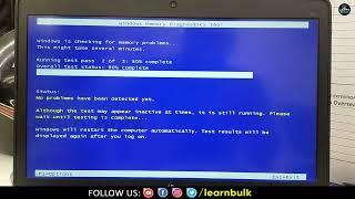 How do I test RAM in Windows memory Diagnostic Tool Window 10 11  RAM Check  Learn Bulk