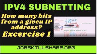 IPV4 Subnetting EXCERCISE NO 1 - Bits from a single IP Address