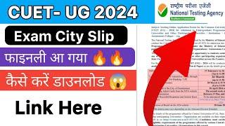 CUET UG Exam City Centre Information Released By NTA   How to check cuet ug exam city slip 2024