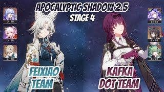 Feixiao x Robin & Kafka DoT Team Apocalyptic Shadow Stage 4 3 Stars  Honkai Star Rail