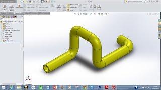 SolidWorks tutorial 3D Pipe