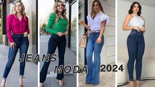 CÓMO LUCIR BELLAS UTILIZANDO UNOS JEANS MODA EN TENDENCIAS 2024