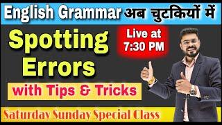 Error Detection and Correction with Rules & Concepts  Spotting Errors in English  English Grammar