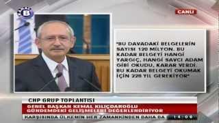 Adaleti katledenler de geldikleri gibi gidecekler. CHP Grup Toplantısı  19.03.2013