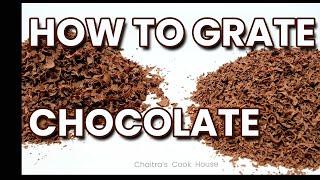 How to grate chocolate  Cake decoration  How to grate chocolate for garnishing cakes & desserts 