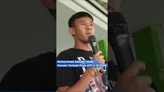 Pesan Gholy Pemain Terbaik Piala AFF U-16 Kepada Peserta Piala Soeratin U-13 & U-15 Kota Bekasi