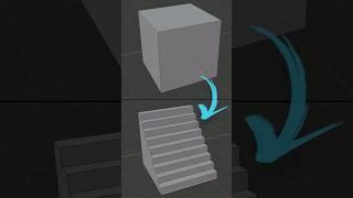 How to make stairs in Blender using Bevel #blender #b3d #cgian #blenderian