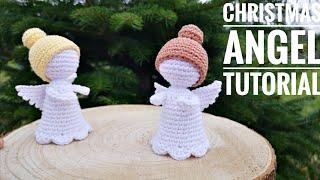 Part #1 How To Crochet Christmas Angel Engel Häkeln Anleitung