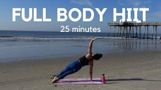 25 Min FULL BODY HIIT Workout - At Home No Equipment