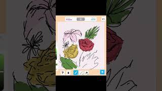 ROBLOX SPEED DRAWING FLOWERS  #roblox