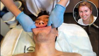 ASMR Really deep head and face massage  Massage through my mouth training