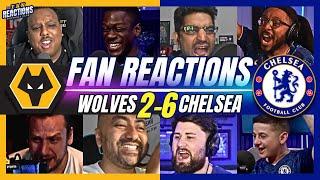 CHELSEA & RIVALS FANS SHOCKEDREACTION TO WOLVES 2-6 CHELSEA  2425 PREMIER LEAGUE