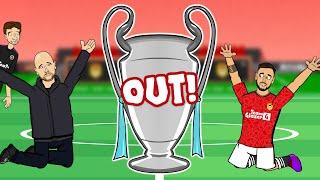 MAN UTD ARE OUT OF EUROPE 0-1 vs Bayern Parody Goals Highlights Champions League 2023