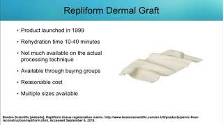 Innovations in Women’s Pelvic Health Solutions Decellularized Dermal Allografts