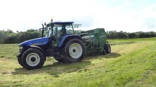 New Holland TM140 with McHale F550 baler