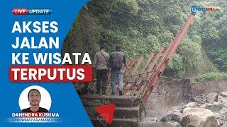 Akses Jalan Menuju Wisata Air Terjun Madakaripura-Probolinggo Terputus Diterjang Banjir 200 Meter