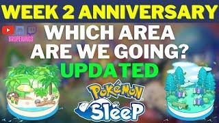 Week 2 Anniversary Event - Which Areas to Go? Update #pokemonsleep