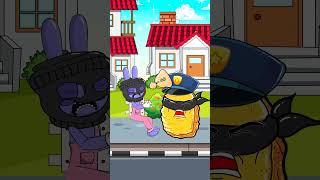 Who is THE REAL CHICKEN NUGGETS OFFICER? Thief vs Officer  GEDAGEDIGEDAGEDO and NUGGETS #shorts