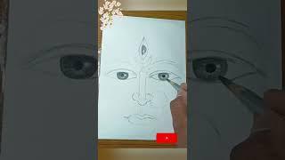 Maa Durga Easy Drawing#shorts #art #youtubeshorts