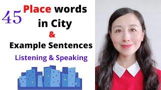 45 Place words in city in Chinese  Chinese vocabulary lesson  Chinese Listening and Speaking