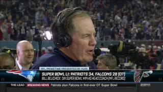 Super Bowl 51   Postgame Interview with Bill Belichick and Chris Berman