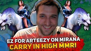 EZ for ARTEEZY on MIRANA CARRY in HIGH MMR