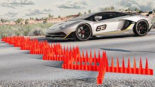 Cars vs Spike Trap #2 – BeamNG.Drive