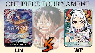 ワンピカード  ONE PIECE CARD GAME TOURNAMENT   緑黄ヤマト VS 赤紫ロー 