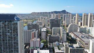 Honolulu Hawaii  4K Drone Footage