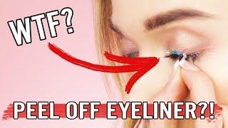 TESTING PEEL OFF EYELINER?  MyPaleSkin