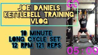 10 minute Kettlebell Long Cycle 121 reps 2x16kg  Joe Daniels Kettlebell Training Vlog