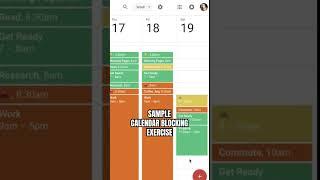 Sample Calendar Blocking Exercise